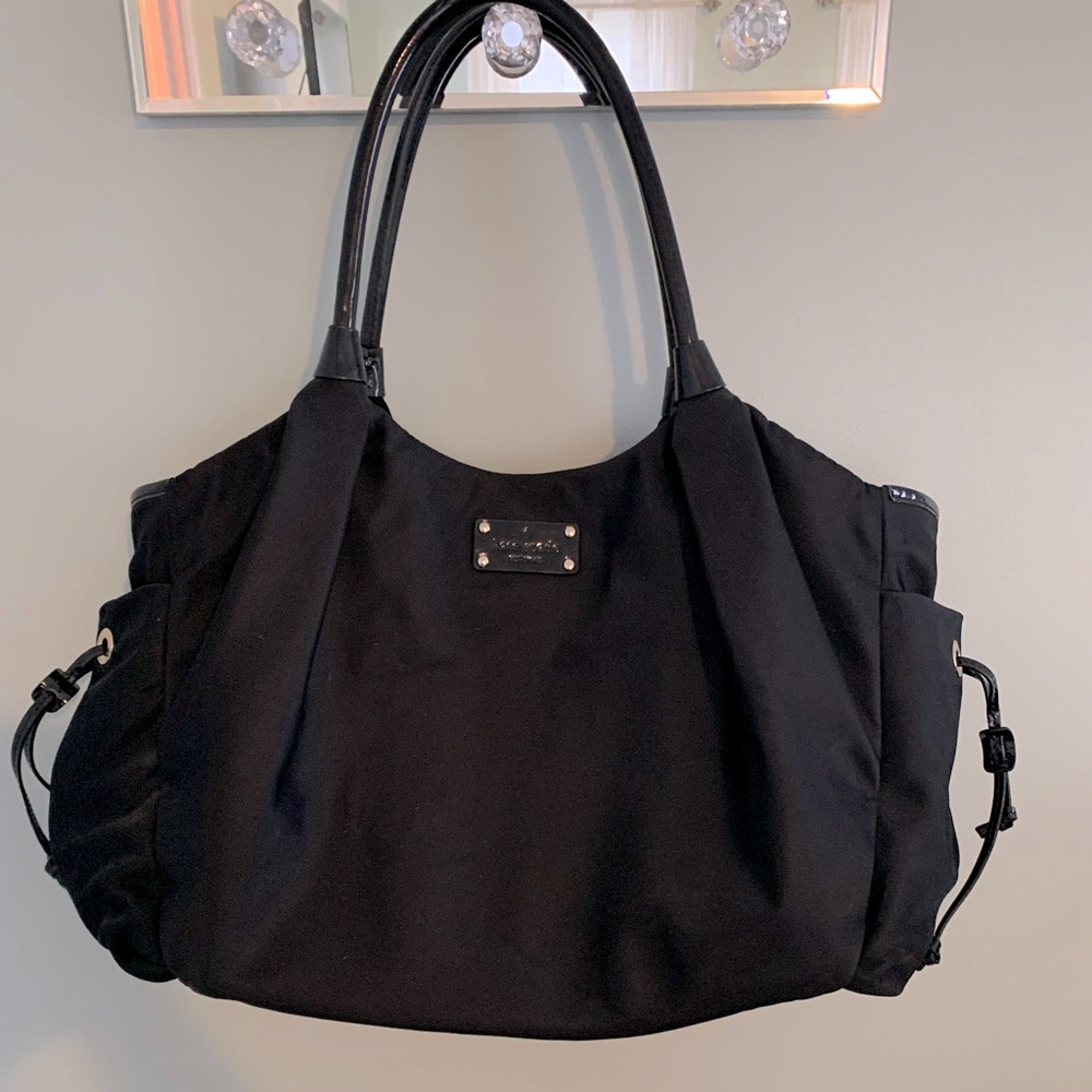 Authentic Kate Spade Black Nylon Stevie Diaper Bag